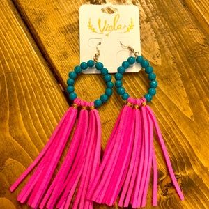 Tassel beaded earrings